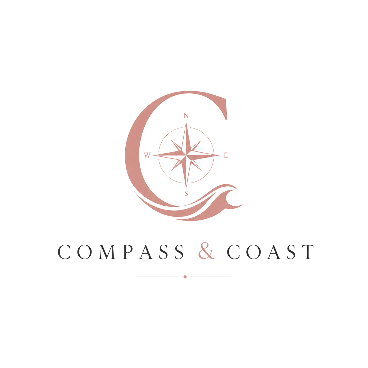 Compass and coast logo