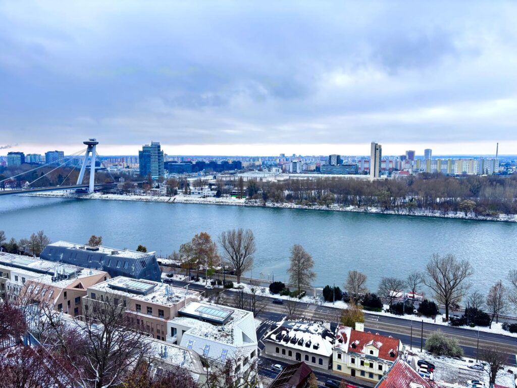 Birdseye View of Bratislava in November